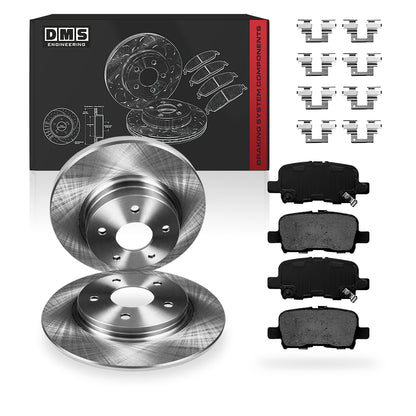 Acura MDX (2001 - 2002) Front and Rear Standard Brake Rotors and Brake Pads LH + RH