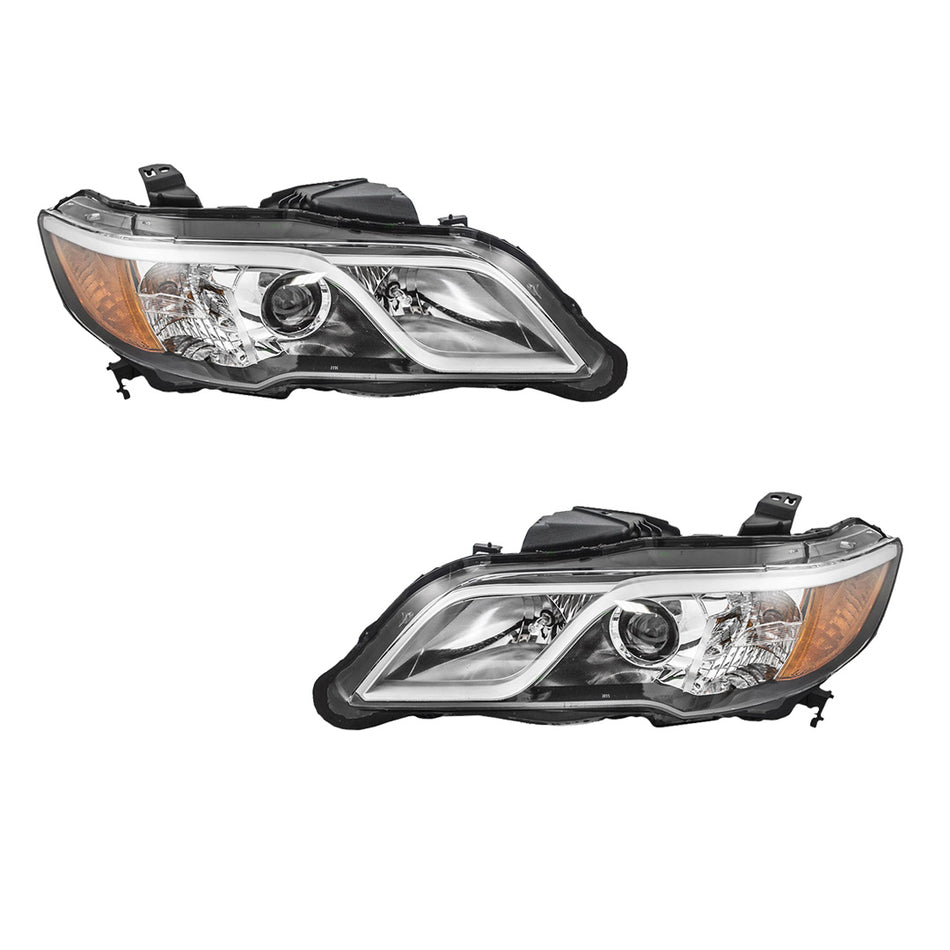 Acura RDX (2013 - 2015) Replacement Halogen Headlights LH + RH