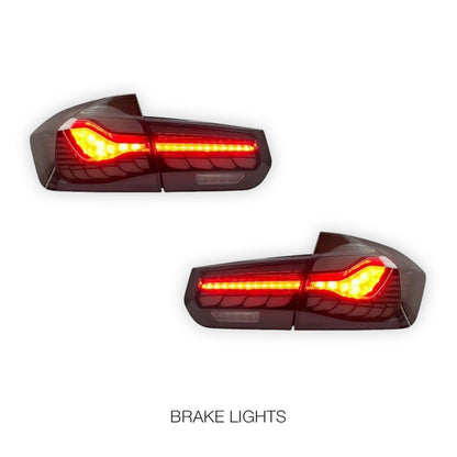 BMW 3-Series F30 / F35 / F80 (2012 - 2018) Sequential Smoked LED Inner and Outer Tail Lights LH + RH
