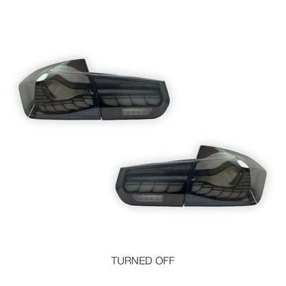 BMW 3-Series F30 / F35 / F80 (2012 - 2018) Sequential Smoked LED Inner and Outer Tail Lights LH + RH