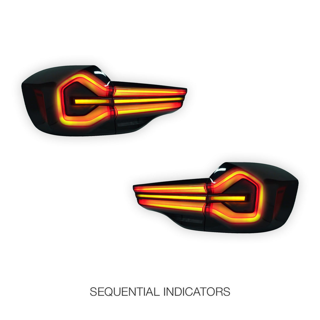 BMW X3 G01 (2018 - 2021) Black LED Inner and Outer Tail Lights LH + RH