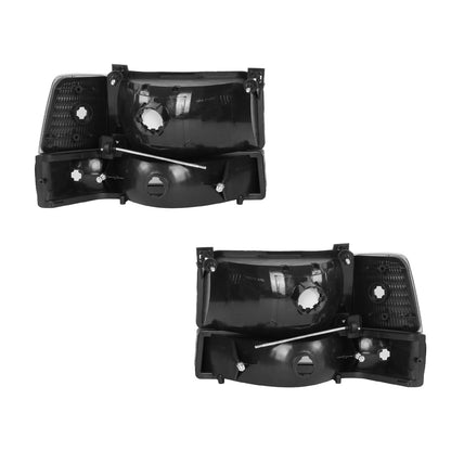 Ford F-150 (1992 - 1996) Replacement Headlights and Bumper Lights LH + RH