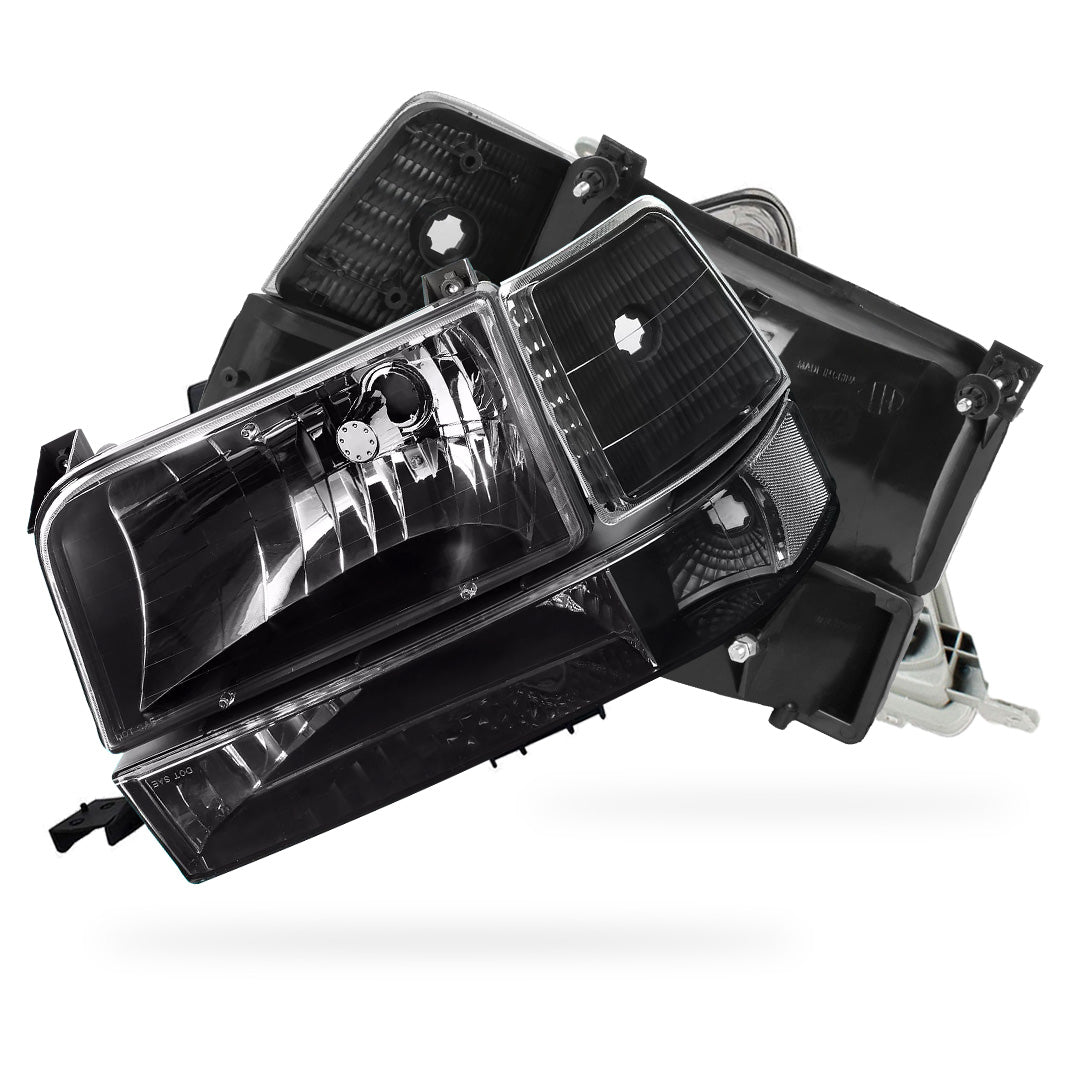 Ford F-150 (1992 - 1996) Replacement Headlights and Bumper Lights LH + RH