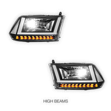 Dodge RAM 2500 (2010) U-LED DRL Sequential Signal Headlights LH + RH