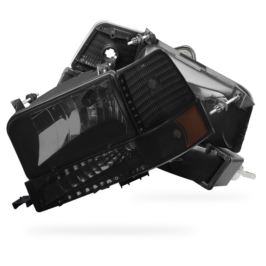 Ford F-150 (1992 - 1996) Replacement Headlights and Bumper Lights LH + RH