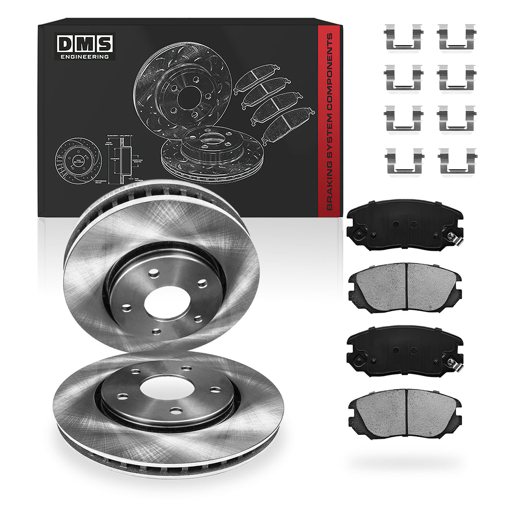 Buick Regal Premium / GS (2013 - 2017) Front and Rear Standard Brake Rotors and Brake Pads LH + RH