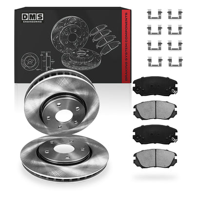Buick Regal Premium / GS (2013 - 2017) Front and Rear Standard Brake Rotors and Brake Pads LH + RH
