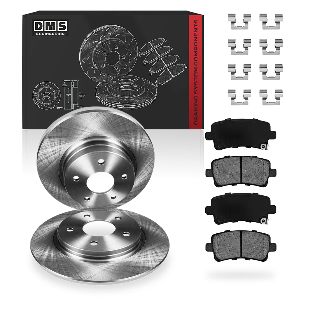 Buick Regal Premium / GS (2013 - 2017) Front and Rear Standard Brake Rotors and Brake Pads LH + RH