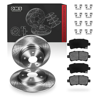 Buick Regal Premium / GS (2013 - 2017) Front and Rear Standard Brake Rotors and Brake Pads LH + RH