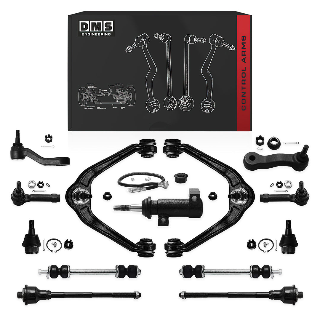 Chevrolet Avalanche 1500 LS / LT / Z71 (2002 - 2006) Control Arms and Sway Bar Links Complete Suspension Kit LH + RH