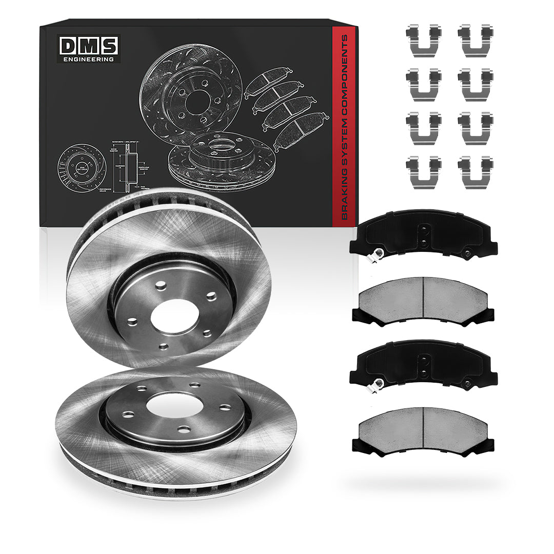 Chevrolet Impala LS / LT / LTZ (2006 - 2010) Front and Rear Standard Brake Rotors and Brake Pads LH + RH