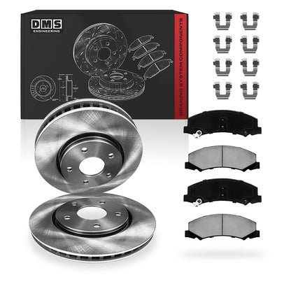 Chevrolet Impala LS / LT / LTZ (2006 - 2010) Front and Rear Standard Brake Rotors and Brake Pads LH + RH