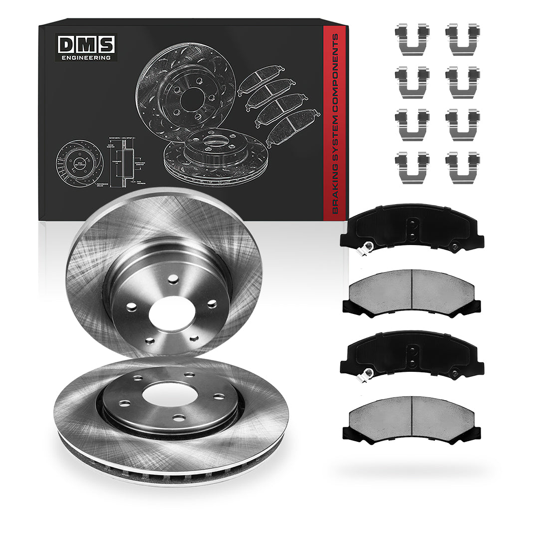 Chevrolet Impala LS / LT / LTZ (2006 - 2010) Front and Rear Standard Brake Rotors and Brake Pads LH + RH