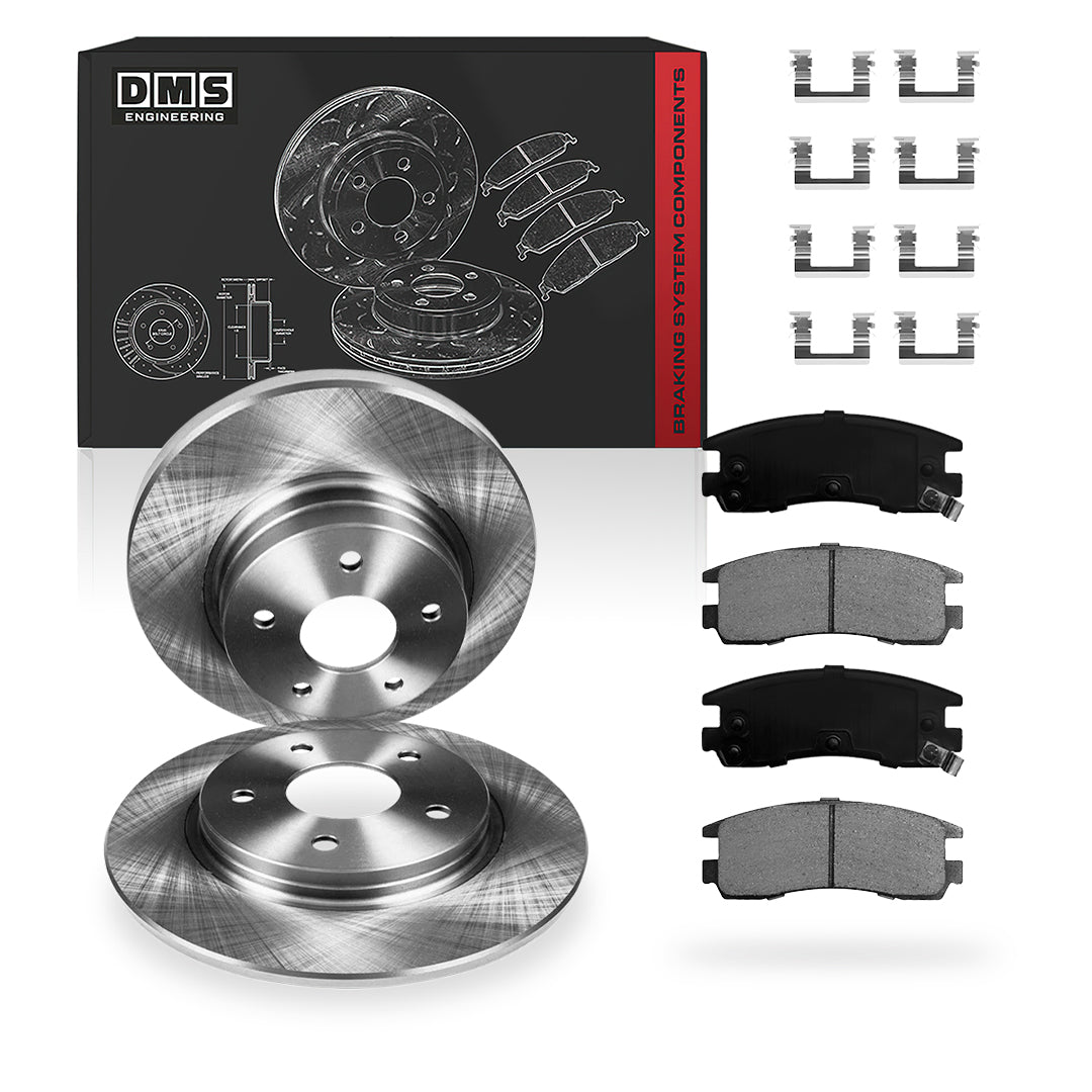Chevrolet Impala LS / LT / LTZ (2006 - 2010) Front and Rear Standard Brake Rotors and Brake Pads LH + RH