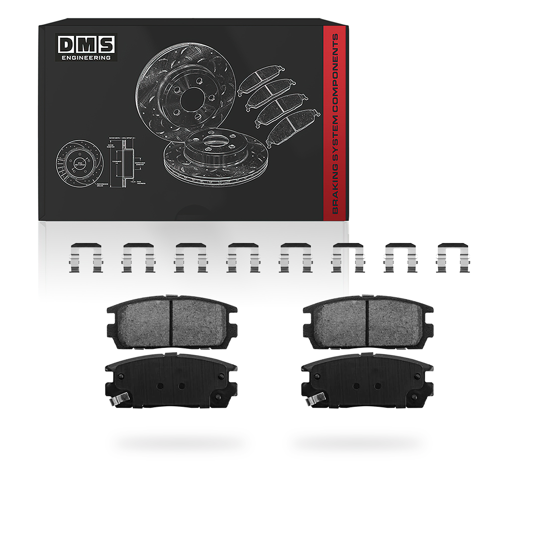 GMC Terrain Denali / SLE / SLT (2010 - 2017) Front and Rear Standard Brake Rotors and Brake Pads LH + RH