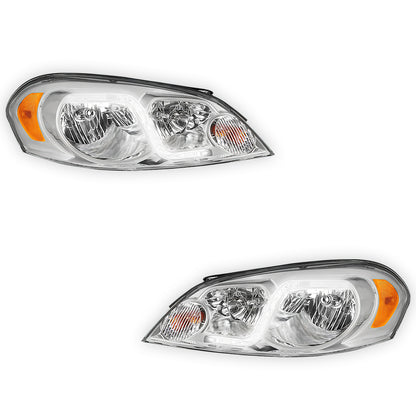 Chevrolet Monte Carlo LS / LT / SS (2006 - 2007) LED DRL Replacement Headlights LH + RH