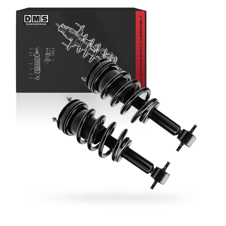 Chevrolet Silverado 1500 LS / LT / LTZ (2007 - 2013) Front & Rear Shock Absorbers + Sway Bar Links LH + RH