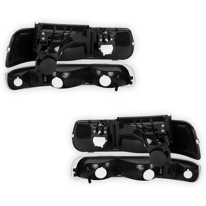 Chevrolet Silverado 3500 LS / LT (2001 - 2002) Replacement Headlights and Bumper Lights LH + RH