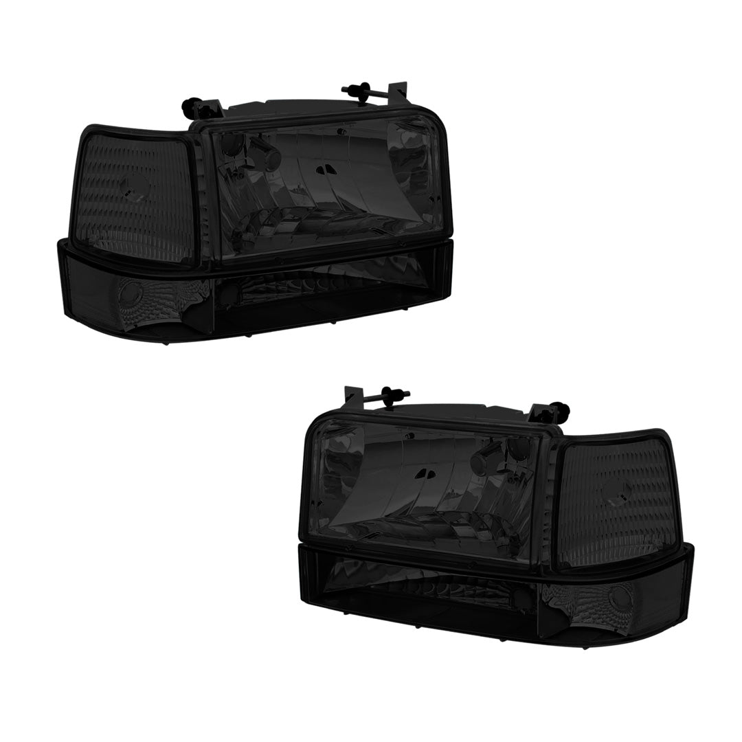 Ford F-150 (1992 - 1996) Replacement Headlights and Bumper Lights LH + RH