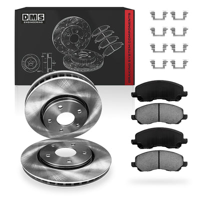 Chrysler 200 (2011 - 2014) Front and Rear Standard Brake Rotors and Brake Pads LH + RH