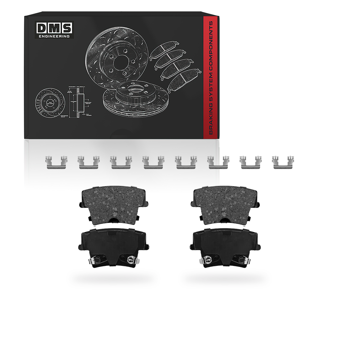 Chrysler 300 (2005 - 2020) Front and Rear Drilled and Slotted Brake Rotors and Brake Pads LH + RH