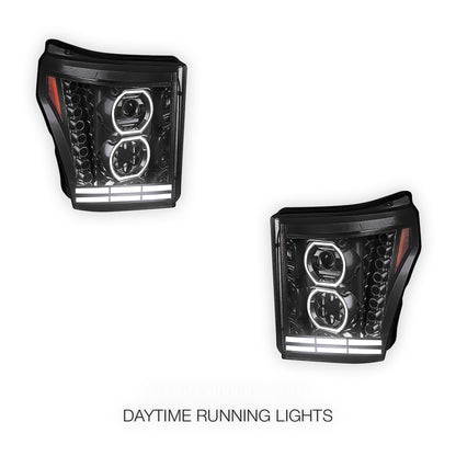 Ford F-250 Super Duty (2011 - 2016) Full LED Projector Headlights LH - RH