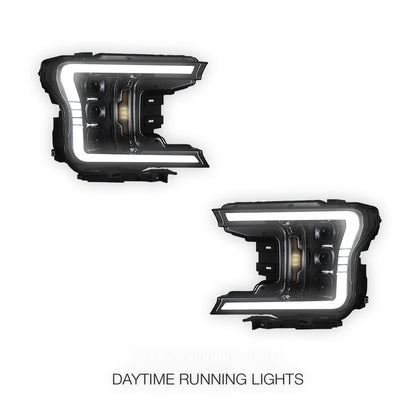 Ford F-150 (2018 - 2020) Full LED Switchback Sequential Projector Headlights LH + RH