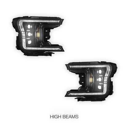 Ford F-150 (2018 - 2020) Full LED Switchback Sequential Projector Headlights LH + RH