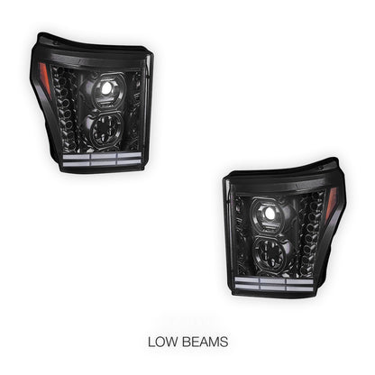 Ford F-250 Super Duty (2011 - 2016) Full LED Projector Headlights LH - RH