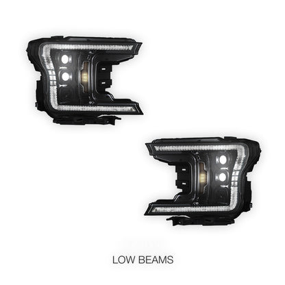 Ford F-150 (2018 - 2020) Full LED Switchback Sequential Projector Headlights LH + RH