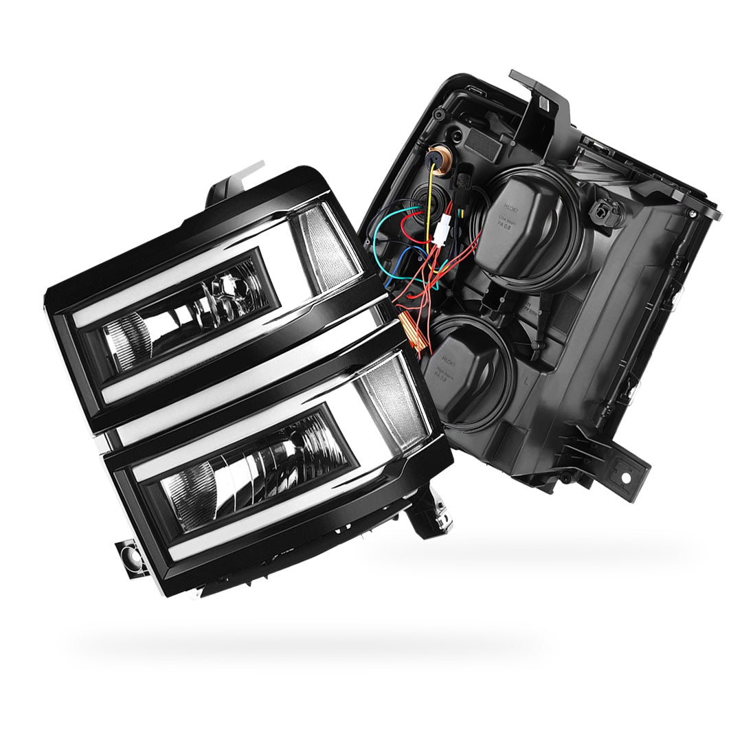 Chevrolet Silverado 1500 LT / LTZ / LS (2014 - 2015) C-LED DRL Sequential Headlights LH + RH