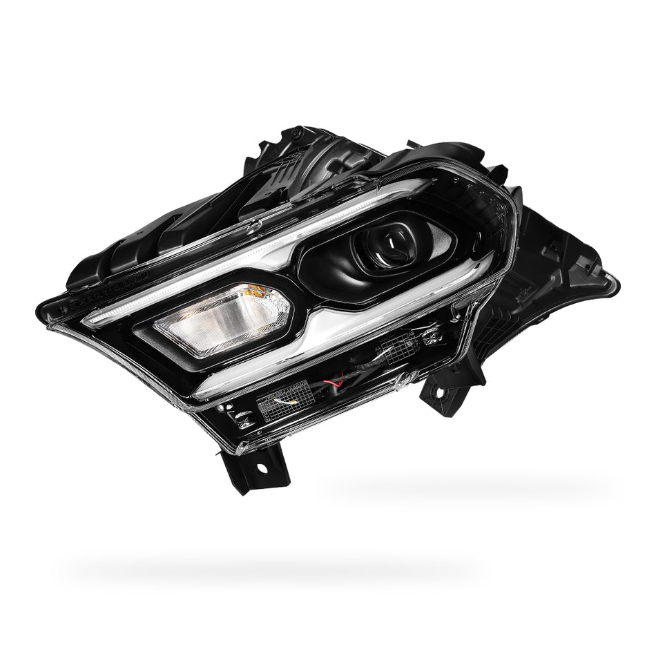 Dodge Durango (2021 - 2024) Replacement Halogen Turn Signal Black LED Headlights LH + RH