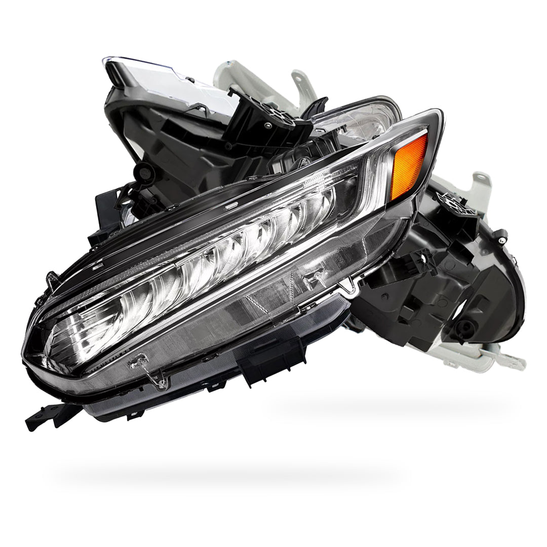 Honda Accord (2018 - 2022) Full LED Chrome Replacement Headlights LH + RH