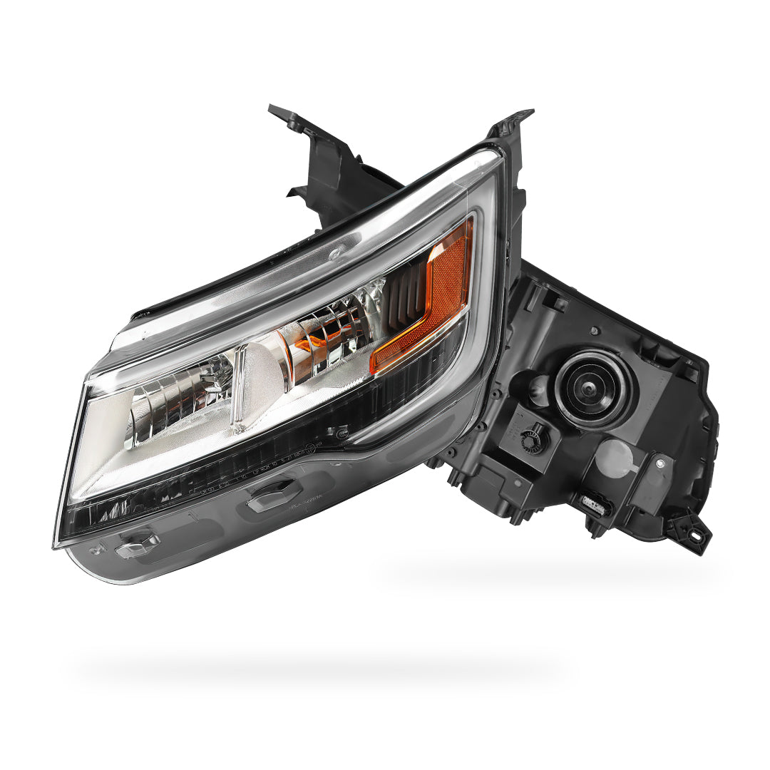 Ford Explorer (2016 - 2019) LED DRL Chrome Replacement Headlights LH + RH