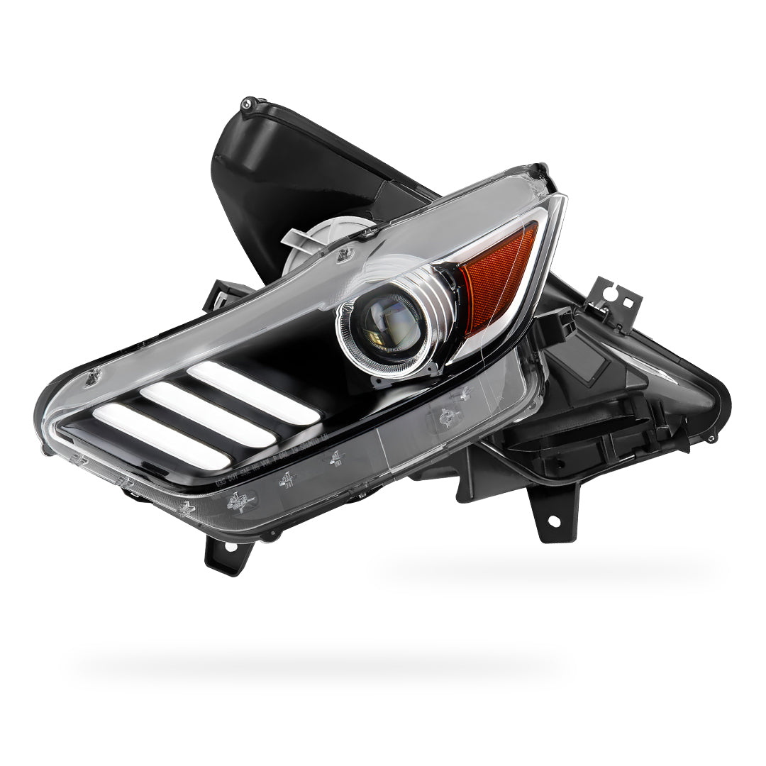 Ford Mustang Shelby GT500 (2020 - 2022) LED DRL HID/Xenon Replacement Headlights LH + RH