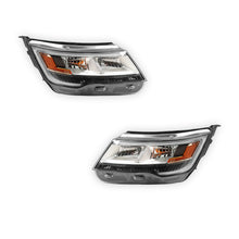 Ford Explorer (2016 - 2019) LED DRL Chrome Replacement Headlights LH + RH