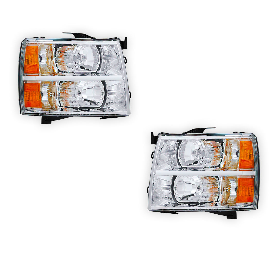 Chevrolet Silverado 1500 WT / LT / LTZ (2007 - 2013) Replacement Headlights LH + RH