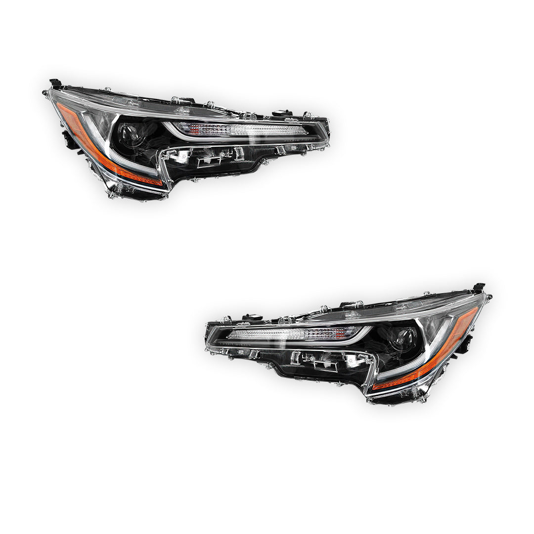 Toyota Corolla (2020 - 2024) LED DRL Black Replacement Headlights LH + RH