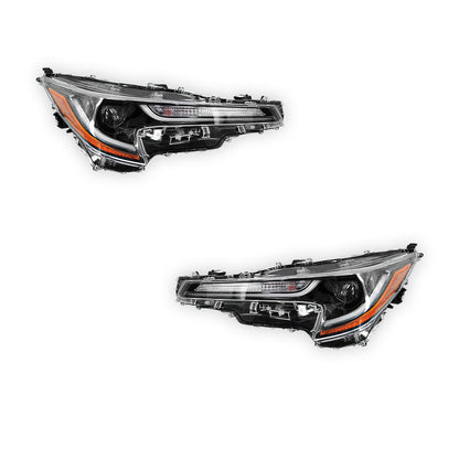 Toyota Corolla (2020 - 2024) LED DRL Black Replacement Headlights LH + RH