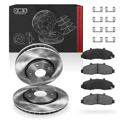 Ford F-150 (2000 - 2003) Front and Rear Standard Brake Rotors and Brake Pads LH + RH