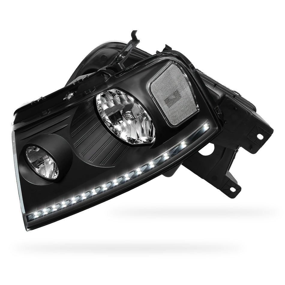 Ford F-150 (2004 - 2008) LED DRL Replacement Headlights LH + RH