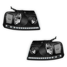 Ford F-150 (2004 - 2008) LED DRL Replacement Headlights LH + RH