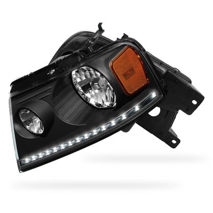 Ford F-150 (2004 - 2008) LED DRL Replacement Headlights LH + RH