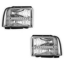 Ford F-350 Super Duty (2005 - 2007) LED DRL Replacement Headlights LH + RH