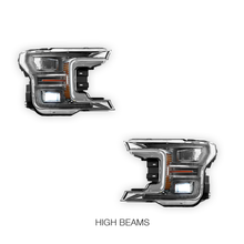 Ford F-150 (2018 - 2020) Sequential Full LED Black Headlights LH + RH