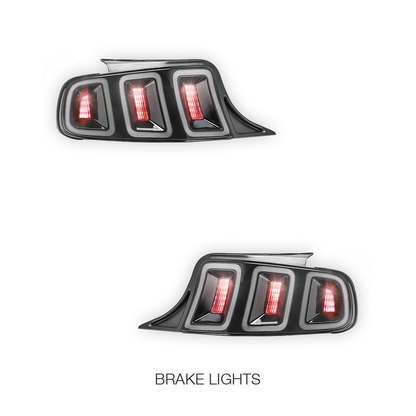 Ford Mustang (2010 - 2014) Sequential Black Full LED Tail Lights LH + RH