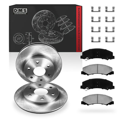 Chevrolet Monte Carlo LT / LTZ / SS (2006 - 2007) Front and Rear Standard Brake Rotors and Brake Pads LH + RH