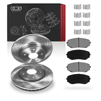 Lexus RX350 (2010 - 2015) Front and Rear Standard Brake Rotors and Brake Pads LH + RH