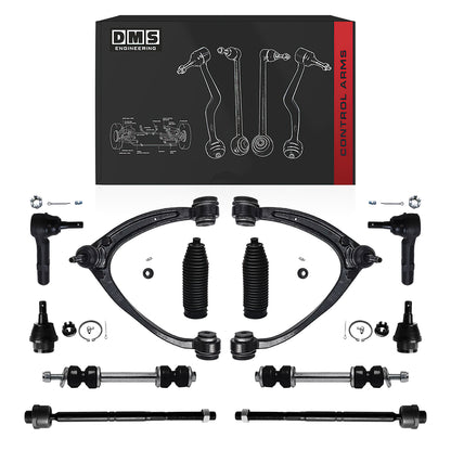 GMC Sierra 1500 Denali / SL / SLE / SLT / WT / XFE (2007 - 2013) Control Arms and Sway Bar Links Complete Suspension Kit LH + RH