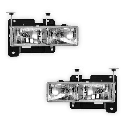 GMC C1500 Suburban SLE / SLT (1992 - 1999) Replacement Headlights LH + RH
